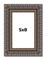 Photo Size Ornate Black Picture Frame - UV Acrylic, Foam Board Backing, Hanging Hardware